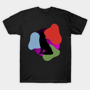 Colorful Wolf art T-Shirt